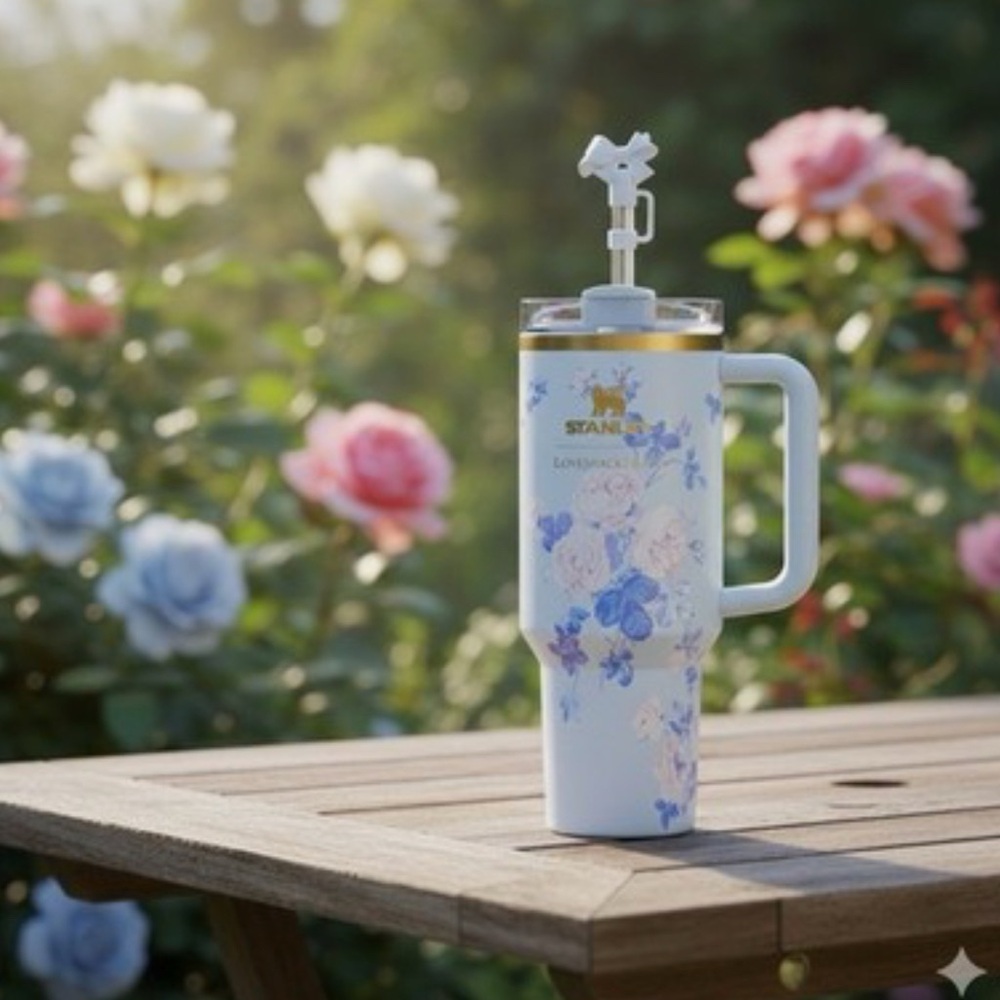 The Stanley x LoveShackFancy Everblooming Rosettes 40 oz Quencher